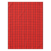 Rode Schotse Plaid & Black Lines | Tartan Tafelkleed (Voorkant)