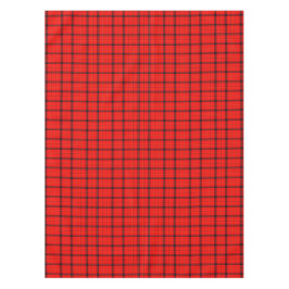 Rode Schotse Plaid & Black Lines |  Tartan Tafelkleed