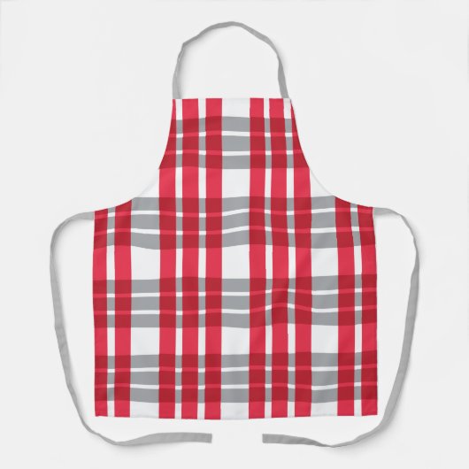 Rode Schotse Plaid Schort (Voorkant)