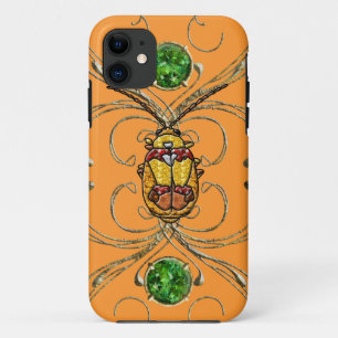 Rode schouderwets leder iPhone 11 hoesje