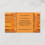 Rode schouderwets leder visitekaartje (Achterkant)