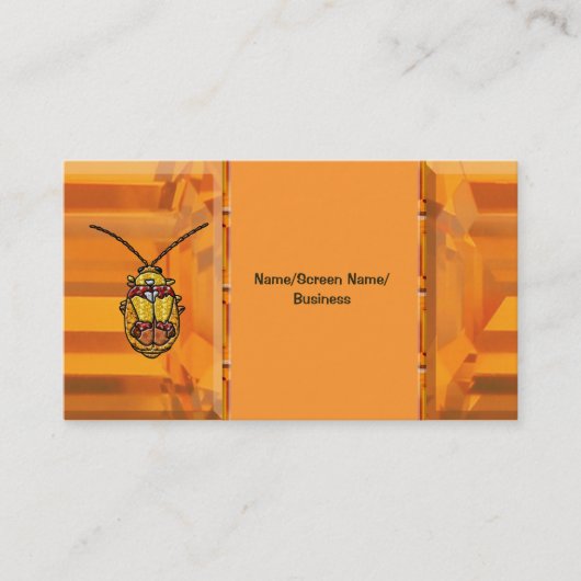 Rode schouderwets leder visitekaartje (Voorkant)