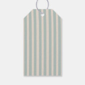 Rode Schrift Blauwe Strepen Retro Bruiloft Cadeaulabel (Achterkant)