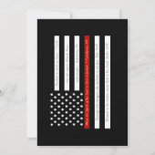 Rode Schrift Vlag Pensioenfeest Kaart (Achterkant)