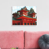 rode schrijn canvas afdruk (Insitu (Woonkamer))