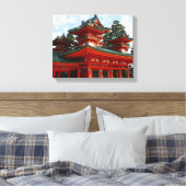 rode schrijn canvas afdruk (Insitu (Slaapkamer))