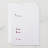 rode schroefdraad Stiletto-schoen en champagne-gla Kaart (Achterkant)