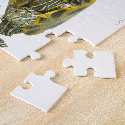 Rode schuifschildpadden legpuzzel (Zijkant)