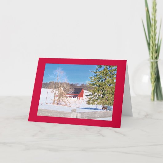 Rode Schuur achter Omheining op "Nationale Snoeken Kaart (Voorkant)