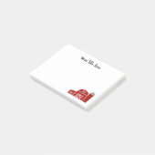 Rode schuur boerderij en silo custom Notes (Schuin)