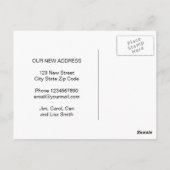 Rode schuur boerderij verandering adres bewegend b briefkaart (Achterkant)