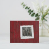 rode schuur briefkaart (Staand voorkant)