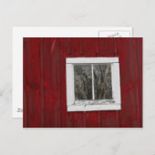 rode schuur briefkaart (Voorkant / Achterkant)