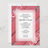 Rode Schuur Hout Land Post Trouw Brunch Kaart (Voorkant)