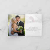 Rode schuur in de winter FOTO Dankkaart Bedankkaart (Binnen)