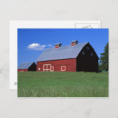 Rode schuur in Latah County, Idaho state PR MR) Briefkaart (Voorkant / Achterkant)