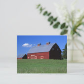 Rode schuur in Latah County, Idaho state PR MR) Briefkaart (Staand voorkant)