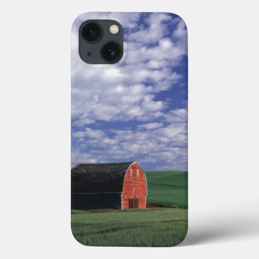 Rode schuur in tarwe- en gerstveld in Whitman Case-Mate iPhone Case (Achterkant)