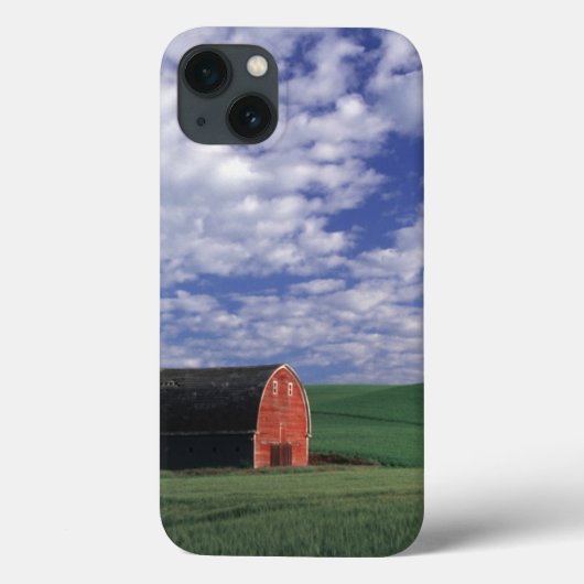 Rode schuur in tarwe- en gerstveld in Whitman Case-Mate iPhone Case (Achterkant)