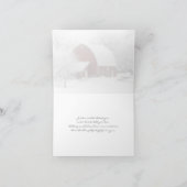 Rode Schuur in Winter Dankkaart 2 Bedankkaart (Binnen)