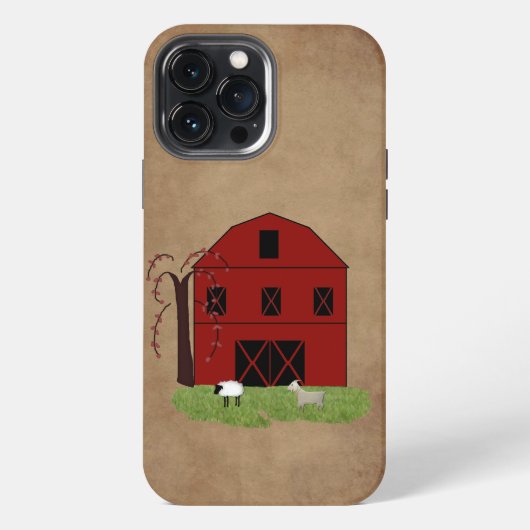 Rode Schuur iPhone Hoesje (Achterkant)