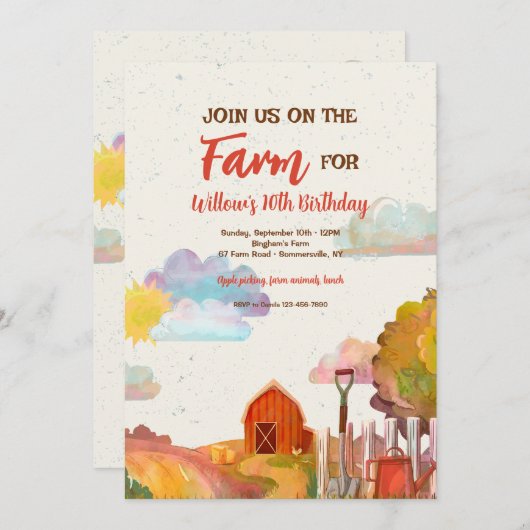 Rode Schuur Kaart (Voorkant / Achterkant)