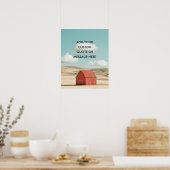 Rode Schuur - Maak Je Eigen Spreuk Poster (Keuken)