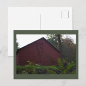 Rode Schuur met Ivy Briefkaart (Voorkant / Achterkant)
