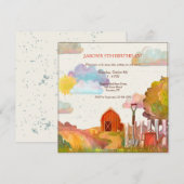 Rode Schuur Uitnodiging (Voorkant / Achterkant)