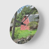 Rode schuur wandklok (Hoek)