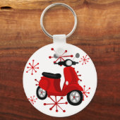 Rode scooter sleutelhanger (Voorkant)