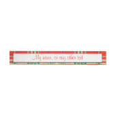 RODE SCOTT TARTAN 1"x7,25" Echt brede labels (Individueel)