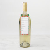 RODE SCOTT TARTAN 2.25 "x7" Lange garen Labels (Op fles)