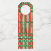 RODE SCOTT TARTAN 2.25 "x7" Lange garen Labels (Achterkant)