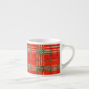 RODE SCOTT TARTAN Espressiekopje Espresso Kop