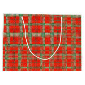 RODE SCOTT TARTAN Grote Gift Bag Groot Cadeauzakje (Achterkant)