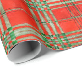 RODE SCOTT TARTAN Inpakpapier (Rol Hoek)