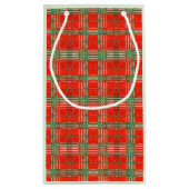 RODE SCOTT TARTAN Kleine Gift Bag Klein Cadeauzakje (Achterkant)
