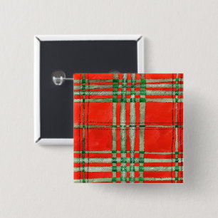 RODE SCOTT TARTAN Square Pin Button