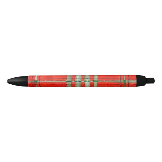 RODE SCOTT TARTAN zwarte inkt pen (Voorkant)