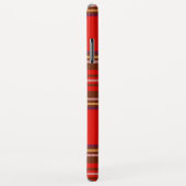 RODE SCOTTISH TARTAN EN GROENE GEMSTONMONOGRAM Case-Mate iPhone CASE (Achterkant/rechts)