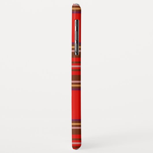 RODE SCOTTISH TARTAN EN GROENE GEMSTONMONOGRAM Case-Mate iPhone CASE (Achterkant/links)