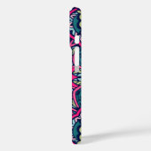 Rode Scrapbook Patroon iPhone Case (Achterkant / Links)