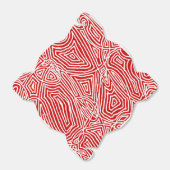 Rode Scribbleprints Patroon Bedankdoosjes (Uitgevouwen)