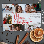 Rode Script Vrolijk Kerstjaar in Review 6 Foto Feestdagenkaart<br><div class="desc">Vier het seizoen met dit rode script Vrolijk kerstjaar in review 6 foto vakantie kaart met een vleugje elegante charme. Het chique ontwerp toont een eenvoudig rood-wit kleurenpalet, dat de gezellige sfeer van de winter oproept. De moderne en unieke aantrekkingskracht en rustieke bewoording creëer zorgt voor een perfecte balans tussen...</div>