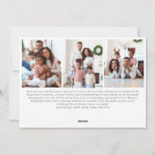 Rode Script Vrolijk Kerstjaar in Review 9 Foto Feestdagenkaart (Achterkant)