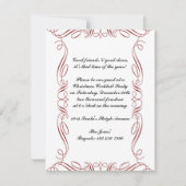 Rode Scroll Lijst Pepermunt Lijst Kaart (Voorkant)