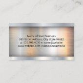 Rode Semi Truck | Bouw | Metaalzaag Visitekaartje (Achterkant)