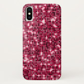 Rode Sequins Telefoon Case (Achterkant)