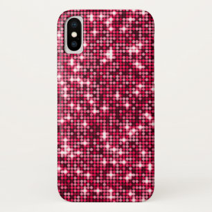 Rode Sequins Telefoon Case